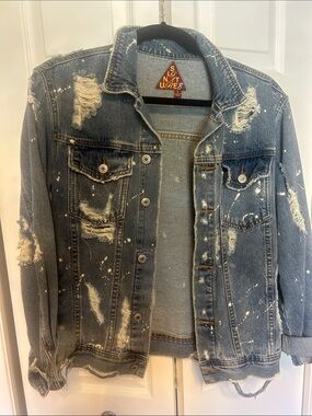 Worn look Jean jacket.  Super cute and rare